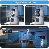 Waterproof Smart Wifi Camera With 4Mp Zoom - Hd Indoor White - Extra Image