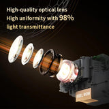Android 11 Wifi6 4K Mini Projector With Hidden Lift And Gimbal - White - Top-Down View