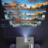 Android 11 Wifi6 4K Mini Projector With Hidden Lift And Gimbal - White - Extra Image