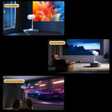 Android 11 Wifi6 4K Mini Projector With Hidden Lift And Gimbal - White - Extra Image