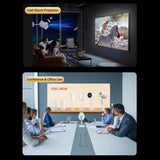 Android 11 Wifi6 4K Mini Projector With Hidden Lift And Gimbal - White - Extra Image
