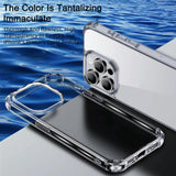 Crystal Clear Shockproof Phone Case for Iphone 15 by Ipaky - 45-Degree Angle