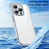 Crystal Clear Shockproof Phone Case for Iphone 15 by Ipaky - Rear View
