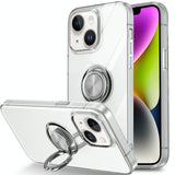 Tpu Phone Case with Ring Holder for Iphone 15 - Slim & Secure - Front View