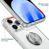 Tpu Phone Case with Ring Holder for Iphone 15 - Slim & Secure - Top-Down View