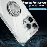 Tpu Phone Case with Ring Holder for Iphone 15 - Slim & Secure - Rear View