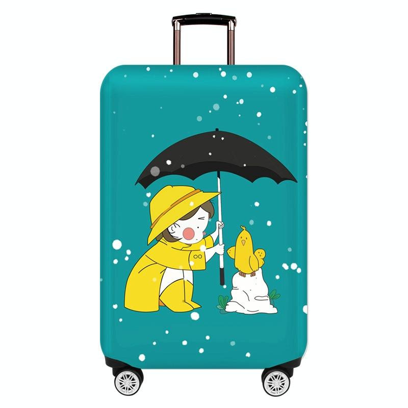 Xl Thick Elastic Luggage Cover - Dustproof & Wear-resistant - Love Girl