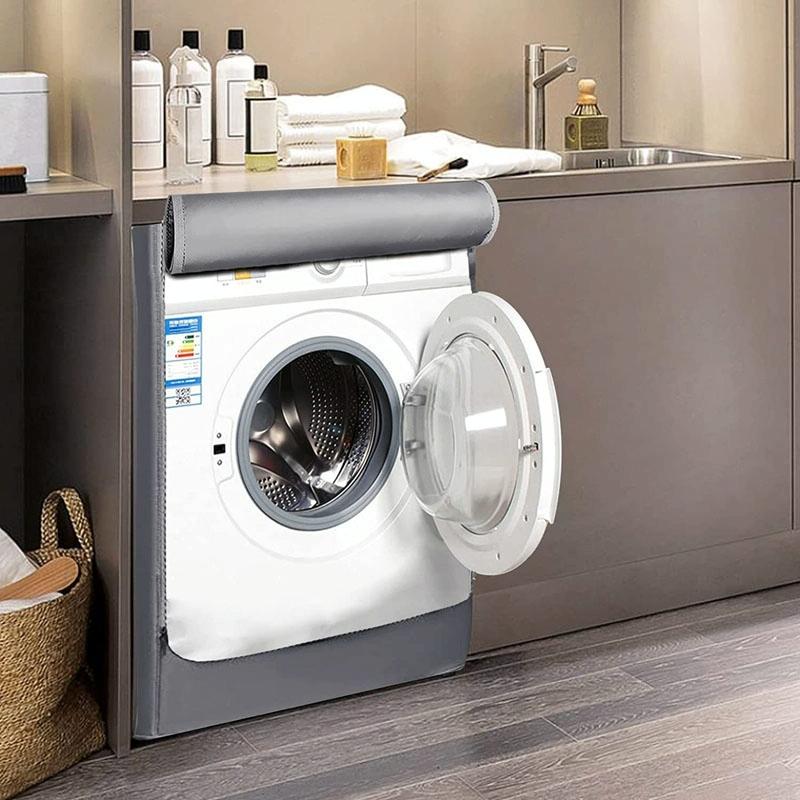 Waterproof Dustproof Cover for 420d Roller Boiler Washing Machine - 60x53x85cm Size - Silver - 69X84X100Cm