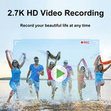 Waterproof 48mp Dual Screen Outdoor Camera - Wdc901 - Black - Close-Up Angle