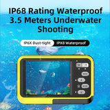 Waterproof 48mp Dual Screen Outdoor Camera - Wdc901 - Black - Low Angle