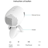 Portable Children'S Projector With Speaker - Yg220 - Black - 45-Degree Angle