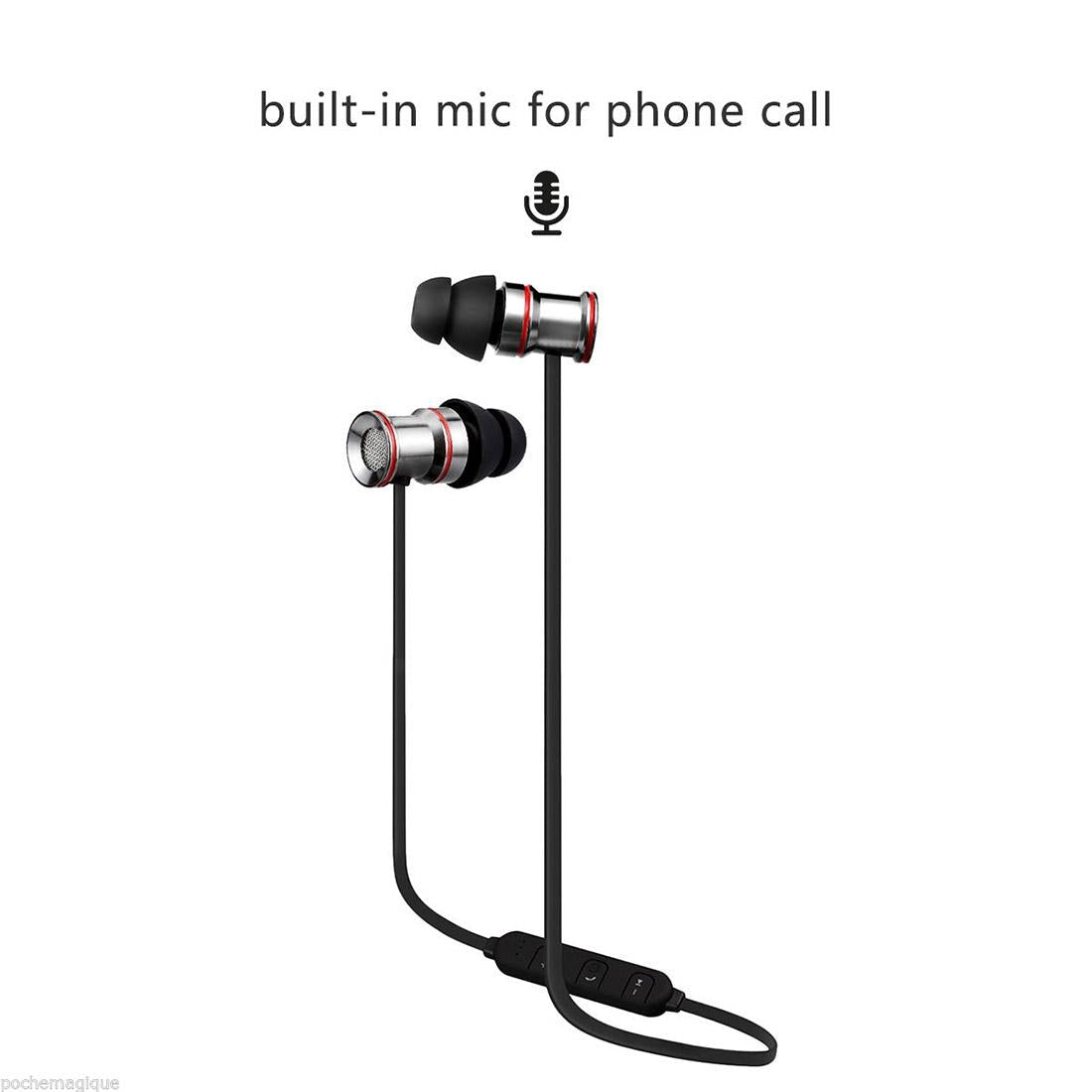 Waterproof Magnetic Sport Earbuds with Mic - Wireless Bluetooth V4.1 - Ip7G9654A