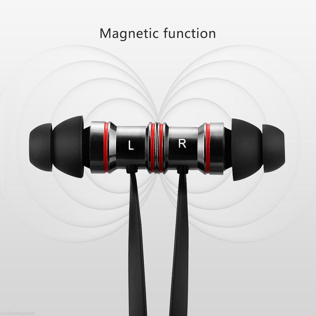 Waterproof Magnetic Sport Earbuds with Mic - Wireless Bluetooth V4.1 - Ip7G9654A