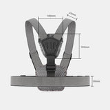 Adjustable Chest Strap with Mount and Screw - 6 In 1 360 Phone Clamp - 45-Degree Angle
