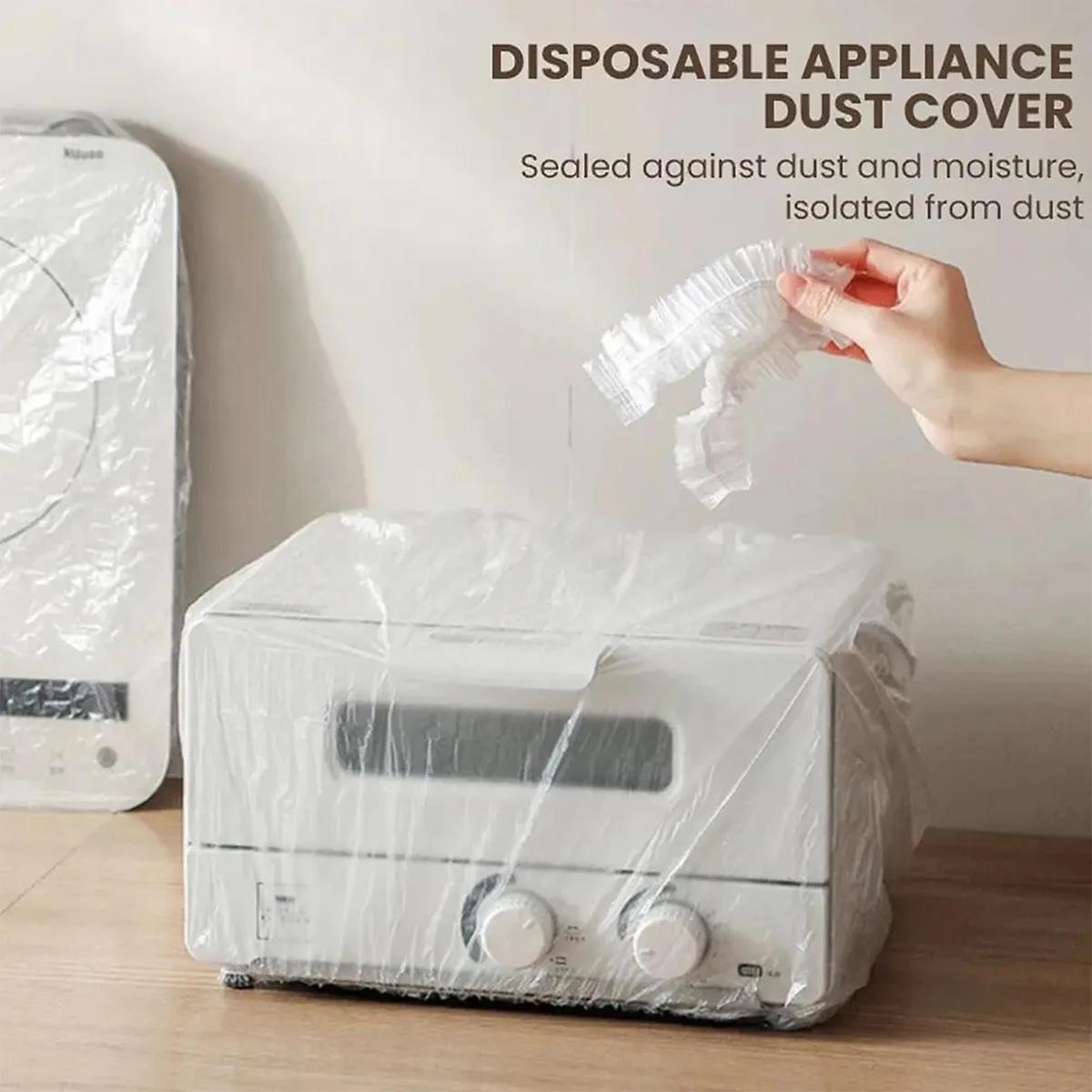 10-pack Disposable Dust Covers for Electric Cooker and Oven - 120x120cm White - 120X120Cm