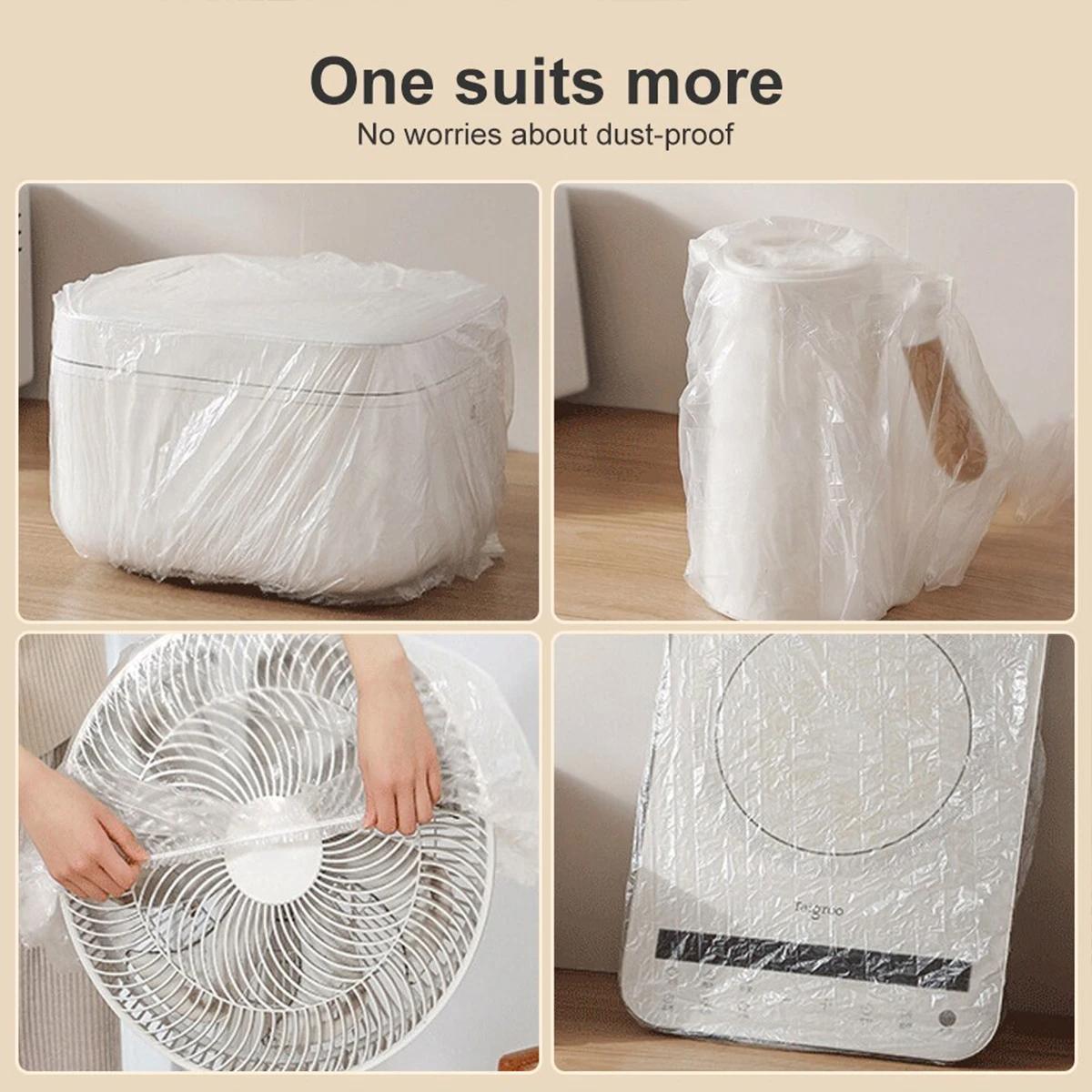 10-pack Disposable Dust Covers for Electric Cooker and Oven - 120x120cm White - 120X120Cm