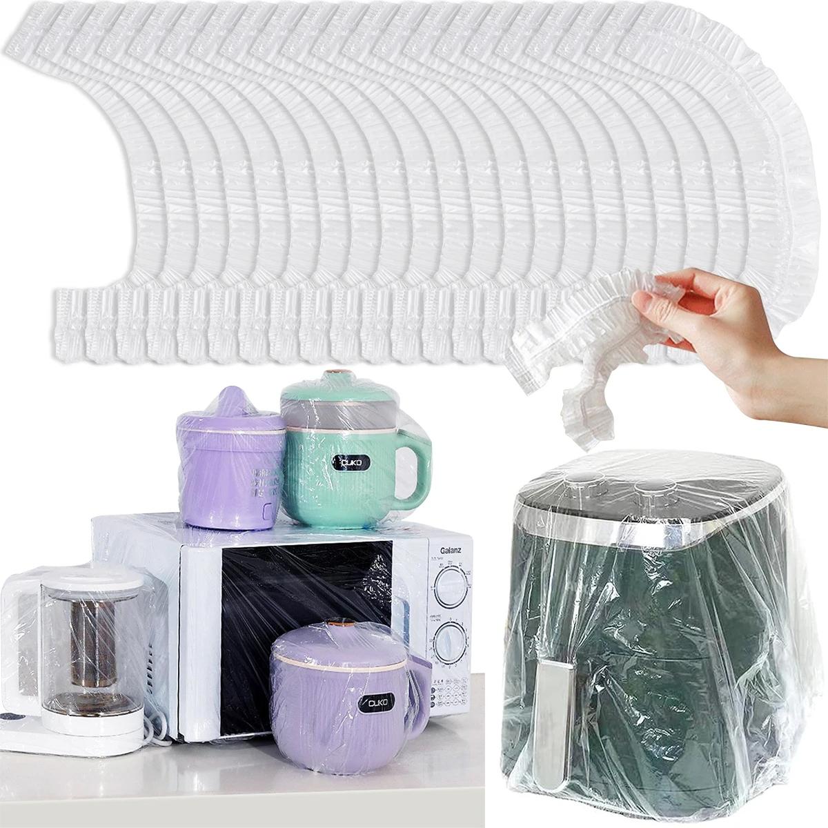 10-pack Disposable Dust Covers for Electric Cooker and Oven - 120x120cm White - 120X120Cm