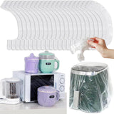 10-pack Disposable Dust Covers for Electric Cooker and Oven - 120x120cm White - 120X120Cm