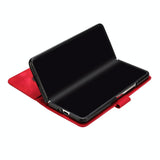 For Samsung Galaxy Z Fold4 5G Smooth Leather Phone Case - Line Pattern - Red - Extra Image