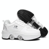 37 Double Row Deformation Rune Roller Skates - Dual Purpose - Close-Up Angle