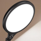 Large Desktop Beauty Fill Light Bracket for Live Broadcast and Photography - 14.2 Inch & 36cm - Black - Top-Down View