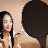 Large Desktop Beauty Fill Light Bracket for Live Broadcast and Photography - 14.2 Inch & 36cm - Black - 45-Degree Angle