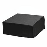 240x240x25cm Waterproof Dustproof Cover for Bathtub Pool Table & Chair - Protects from Falling Leaves - Black - Front View