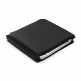 240x240x25cm Waterproof Dustproof Cover for Bathtub Pool Table & Chair - Protects from Falling Leaves - Black - Side View
