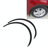 2 Pcs 45Cm Car Stickers Rubber Large Round Arc Strips Universal Fender Flares Wheel Eyebrow Decal Sticker Eyebrow Car-Covers Black Striped Round Arc Strips - 75 X 2Cm - Extra Image