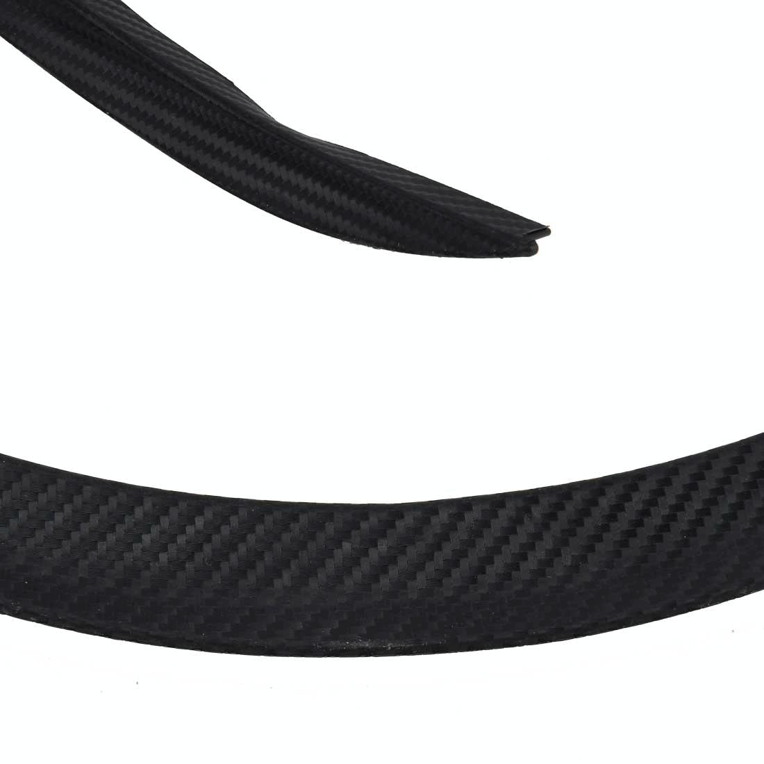 2 Pcs 45Cm Car Stickers Rubber Large Round Arc Strips Universal Fender Flares Wheel Eyebrow Decal Sticker Eyebrow Car-Covers Black Striped Round Arc Strips - 75 X 2Cm
