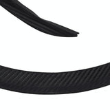 2 Pcs 45Cm Car Stickers Rubber Large Round Arc Strips Universal Fender Flares Wheel Eyebrow Decal Sticker Eyebrow Car-Covers Black Striped Round Arc Strips - 75 X 2Cm