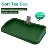 Black Character Pattern Golf Service Box with Phone Stand - 100 Balls - Black Pgm - Rear View