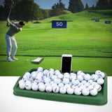Black Character Pattern Golf Service Box with Phone Stand - 100 Balls - Black Pgm - Low Angle