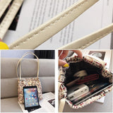 Black Woolen Knit Bucket Bag For Women - Black Onesize - Top-Down View