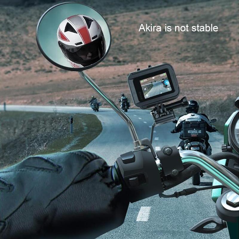 Universal Motorcycle Phone Bracket for Action Cameras - Black