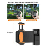 Portable Phone Clamp Holder with Storage Case for Dji Pocket 3 - Close-Up Angle