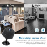 Wireless 1080P Camera With Night Vision & Motion Detection Tf Card & Bluetooth - Black - 45-Degree Angle