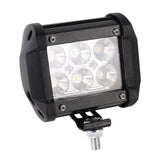 18W 6 Led White Light Floodlight Engineering Lamp / Waterproof Ip67 Suvs Light Dc 10 - 30V Black - Front View
