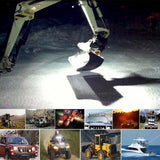 18W 6 Led White Light Floodlight Engineering Lamp / Waterproof Ip67 Suvs Light Dc 10 - 30V Black