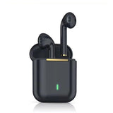 Wireless Binaural Bluetooth Earphones with Charging Box - J18 - Black