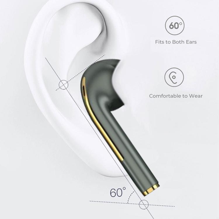 Wireless Binaural Bluetooth Earphones with Charging Box - J18 - Black