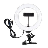 7.9 Ring Selfie Light with Dual Colour Led for Vlogging & Photography - Side View