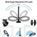 7.9 Ring Selfie Light with Dual Colour Led for Vlogging & Photography - 45-Degree Angle