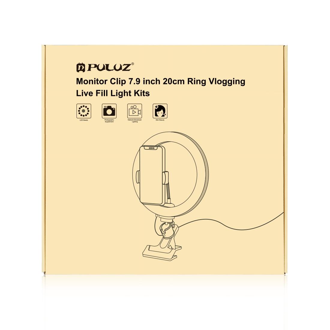 7.9 Ring Selfie Light with Dual Colour Led for Vlogging & Photography