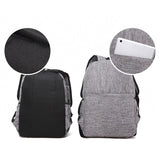 Multi-function Canvas Laptop Backpack - Fits 15.6 Macbook Samsung Sony Dell Alienware Chuwi Asus Hp - 42x29x13cm - Black - Extra Image