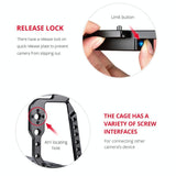 Video Camera Cage Stabilizer For Dji Bmpcc 4K - Black C9 - Rear View