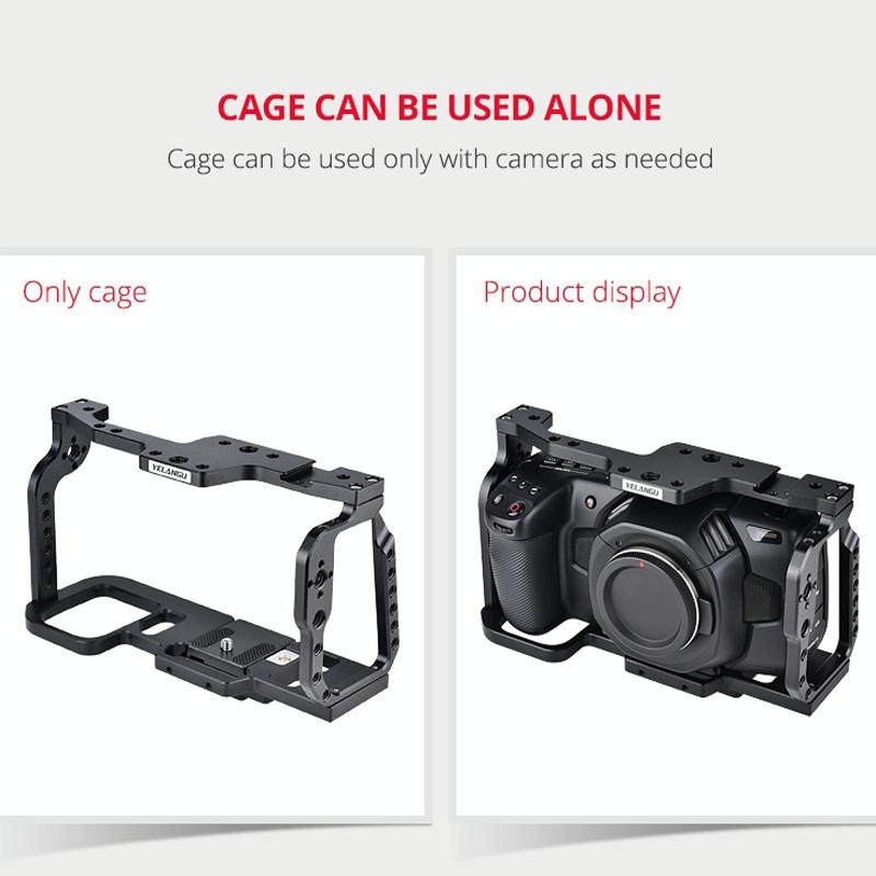 Video Camera Cage Stabilizer For Dji Bmpcc 4K - Black C9