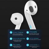 Wireless t & g Tg11 Tws Bluetooth Earphones with Charging Box - Black - Extra Image