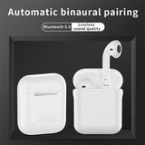 Wireless t & g Tg11 Tws Bluetooth Earphones with Charging Box - Black - Extra Image
