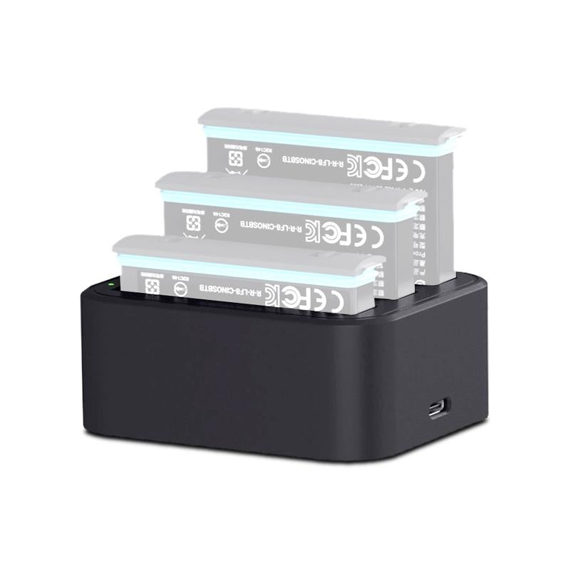Tri-slot Fast Charger for Insta360 X3 / one X2 Batteries